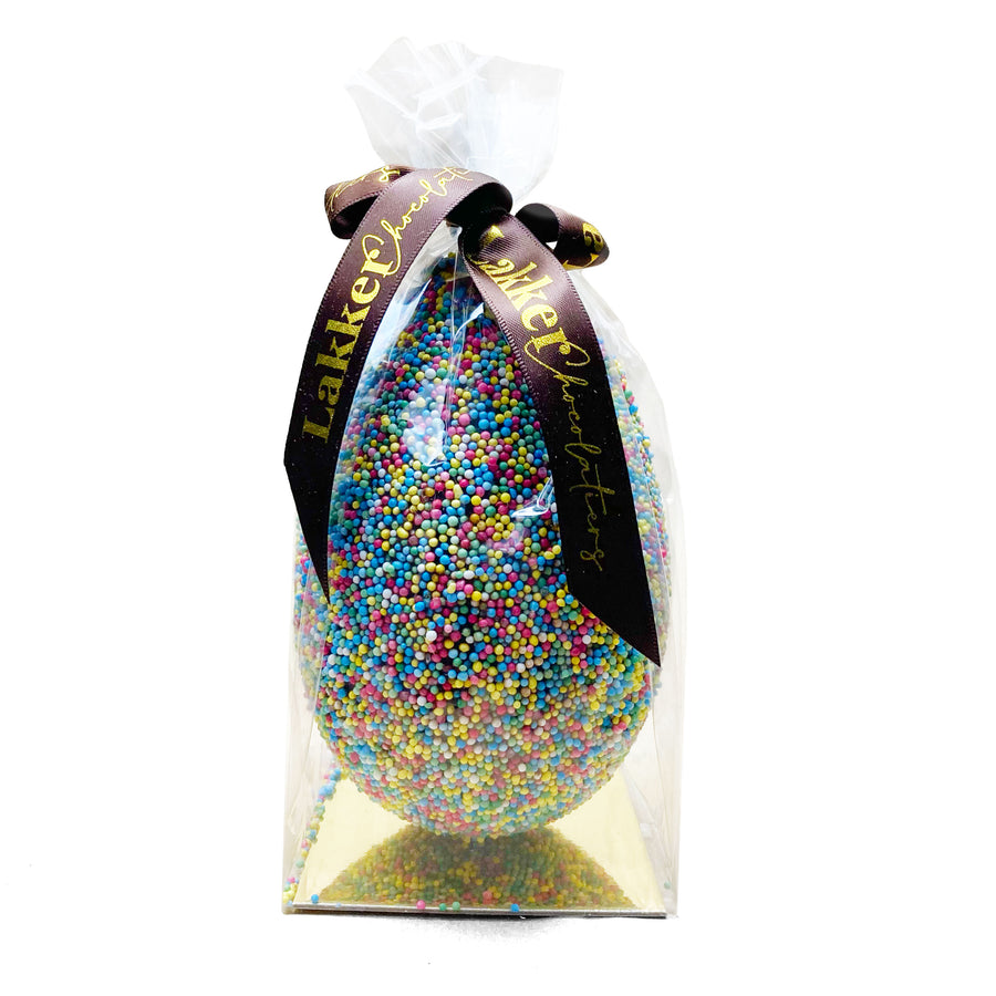 Belgian Chocolate 38% Milk Chocolate Smash Sprinkles Egg 250g