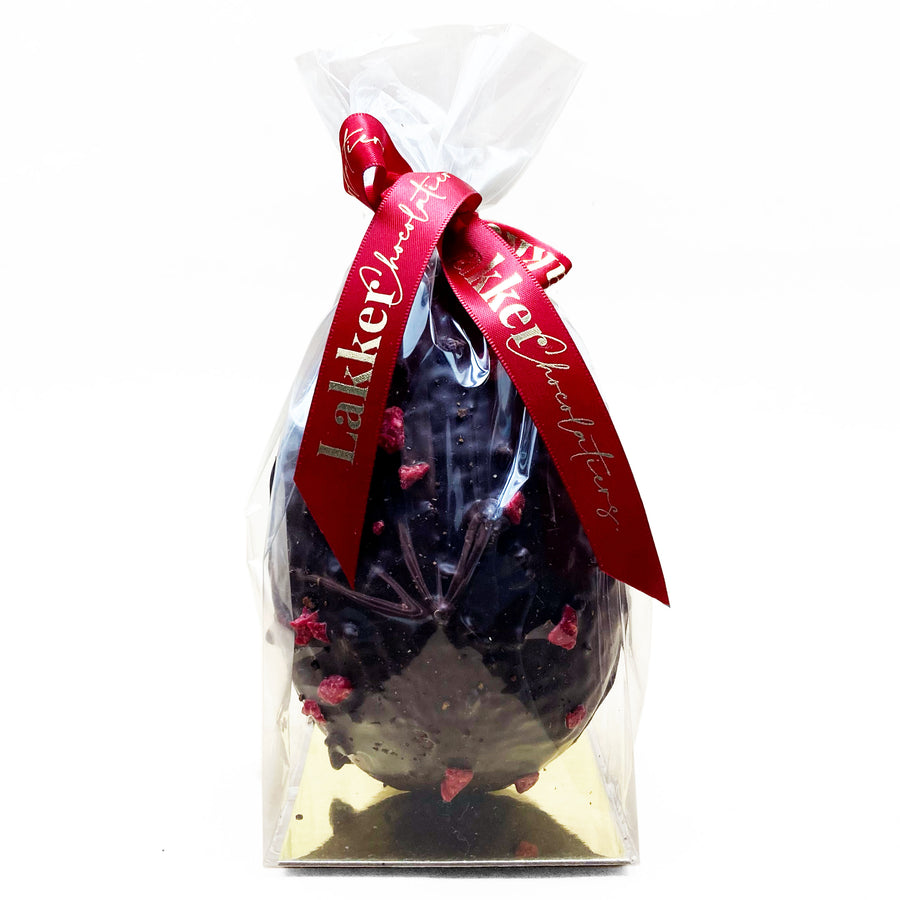 Dark Chocolate Raspberry Pepperberry Easter Egg 250g