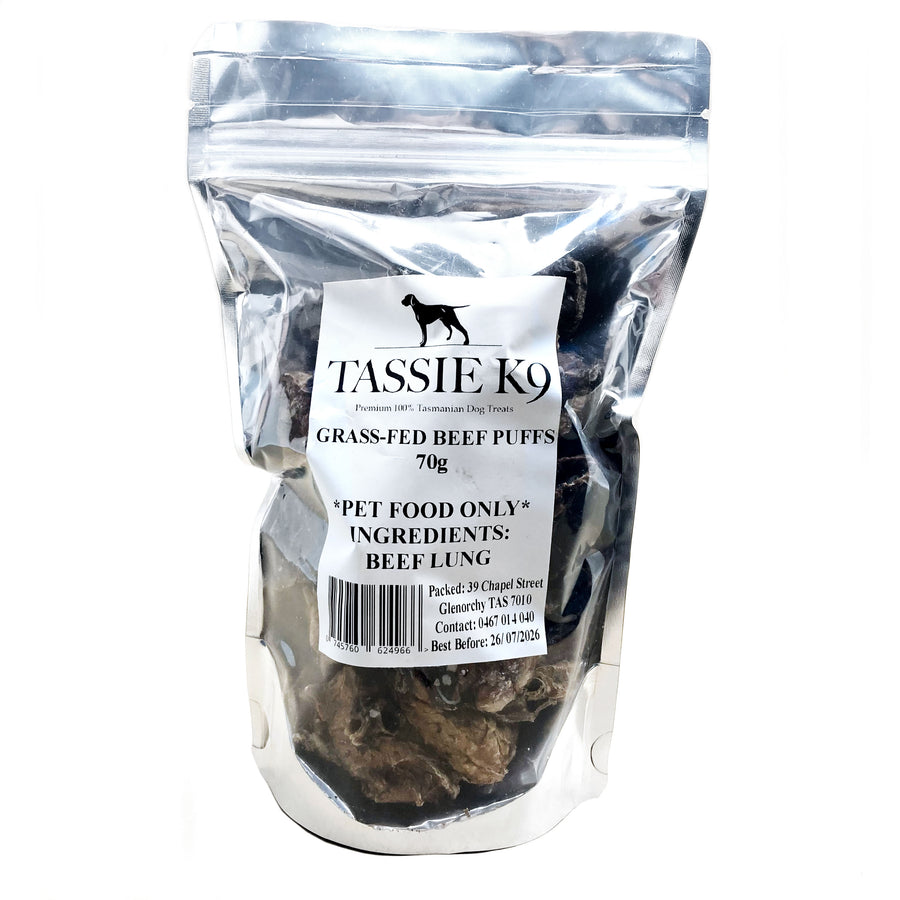 Tassie Tallow - Tassie K9 Grass Fed Beef Puffs