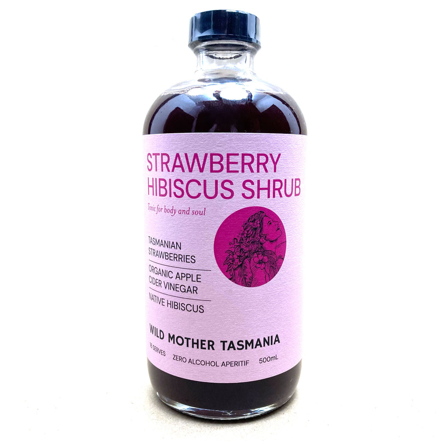 Wild Mother Tasmania - Strawberry Hibiscus Shrub